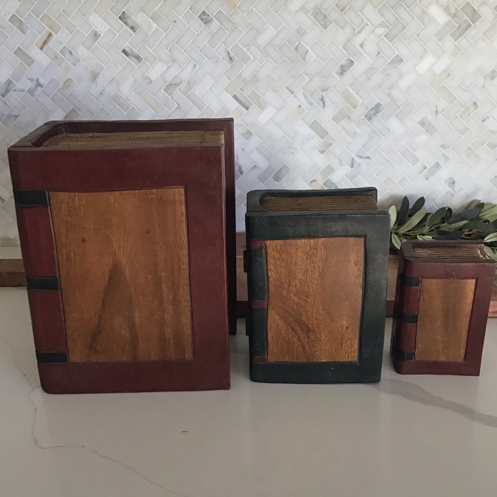 Three Decorative Book Boxes